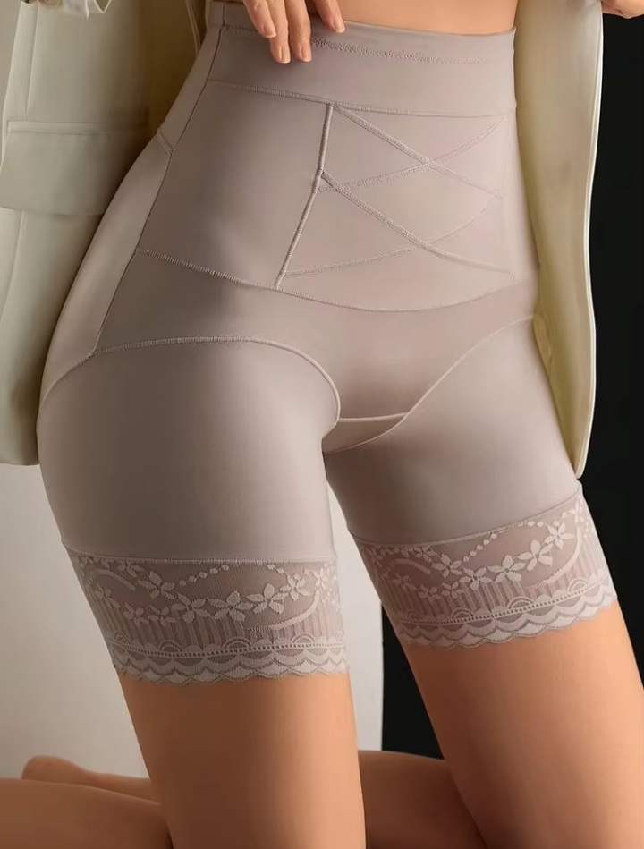 Women’s High Waist Tummy Control Shapewear Shorts – Thigh Slimming Body Shaper with Lace Trim